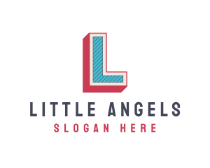 Retro Style Boutique Letter L logo design