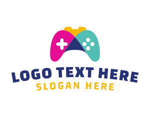 Colorful Mosaic Controller Video Game logo