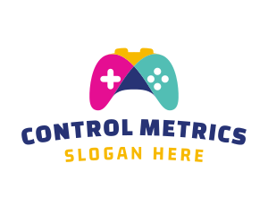 Colorful Mosaic Controller Video Game logo
