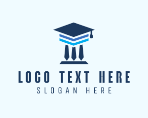 Graduation Cap Pillar  logo