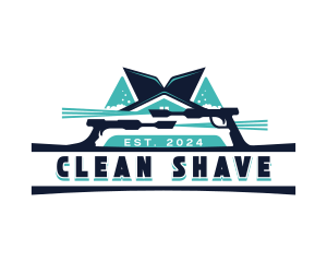 Pressure Washer Cleaning logo design