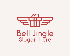 Flying Gift Monoline logo design