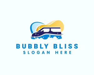 Clean Bubbles Car Sponge logo design