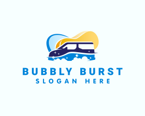 Clean Bubbles Car Sponge logo design