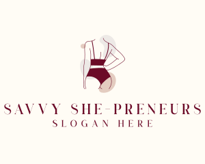 Women Fashion Bikini logo design