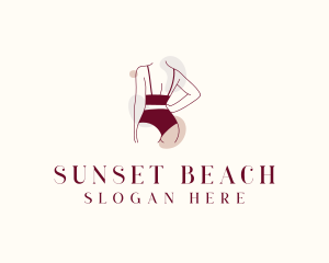 Women Fashion Bikini logo design