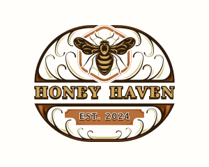 Organic Honey Bee logo design