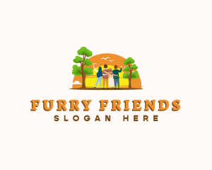 Friends Family Community logo design