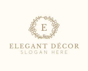 Wellness Floral Decor  logo design