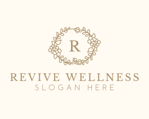 Wellness Floral Decor  logo design