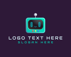 Cute Robot TV Screen App Logo