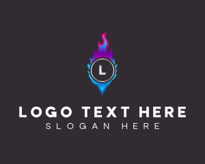 Fire Ice  Element logo