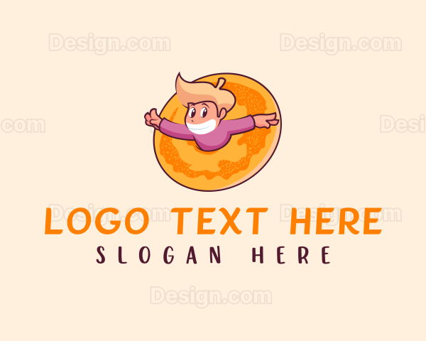 Donut Bagel Boy Logo