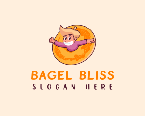 Donut Bagel Boy  logo