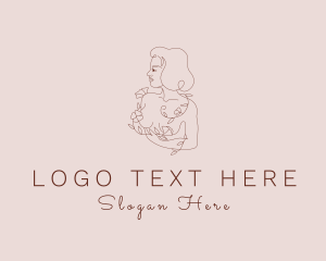 Woman Floral Beauty  logo