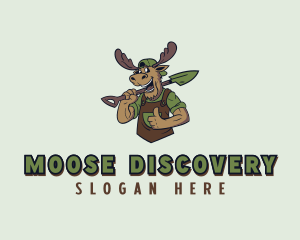 Gardener Moose Landscaper logo