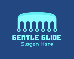 Blue Circuitry Comb logo