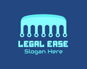 Blue Circuitry Comb logo