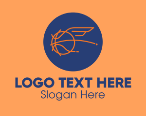 Flying Wing Basketball logo design