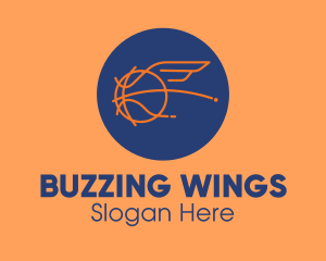 Flying Wing Basketball logo design