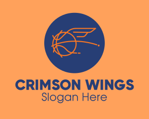 Flying Wing Basketball logo design