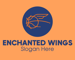 Flying Wing Basketball logo design