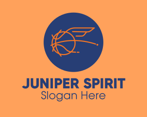 Flying Wing Basketball logo design