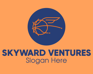 Flying Wing Basketball logo design