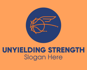 Flying Wing Basketball logo design