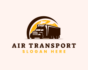 Transport Logistic Truck logo design