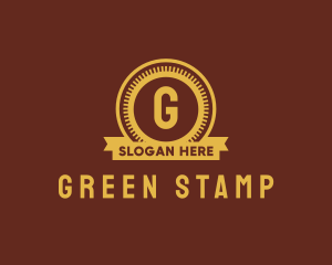 Modern Coin Stamp logo design