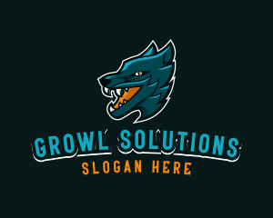 Angry Wolf Sports logo design