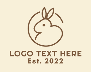 Cute Brown Hare logo