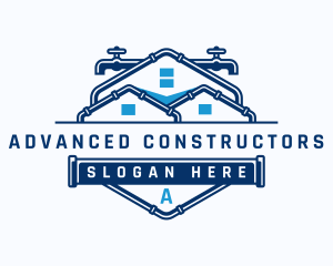 Faucet Pipe Roof logo design