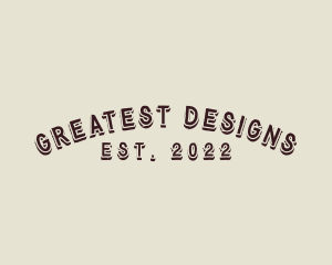 Simple Retro Designer Firm logo design