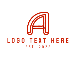 Letter - Modern Tech Letter A logo design