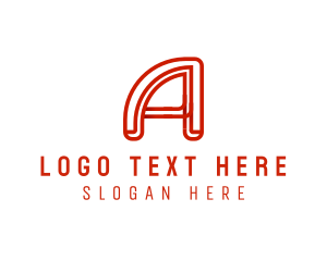 Modern Tech Letter A logo