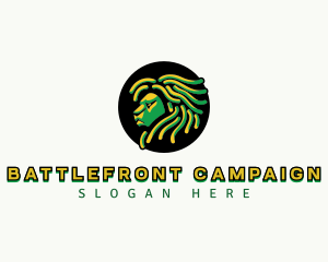 Lion Jamaica Rastafari logo design