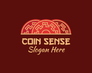 Oriental Traditional Fan  logo design