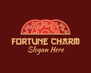 Oriental Traditional Fan  logo design