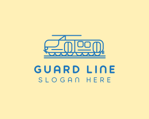 Train Tram Railroad logo design