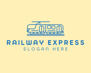 Train Tram Railroad logo design