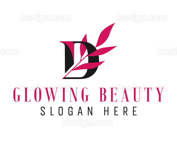 Leafy Letter D Logo