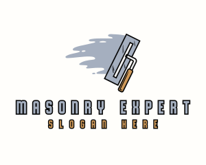 Cement Trowel Masonry logo design