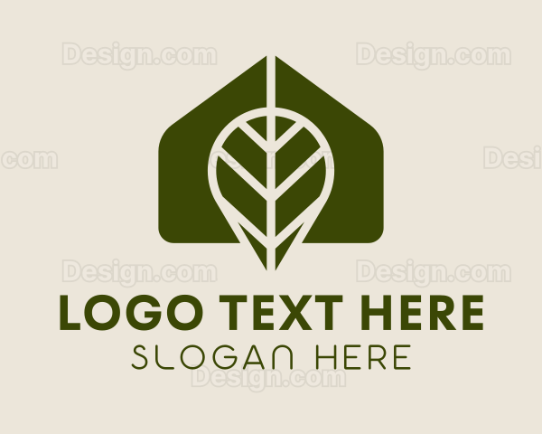 Greenhouse Leaf Gardening Logo