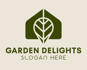 Greenhouse Leaf Gardening logo design