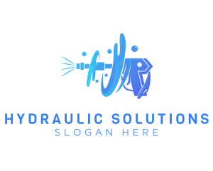 Cleaning Hydro Washer  logo design