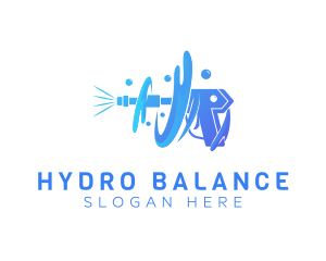 Cleaning Hydro Washer  logo design