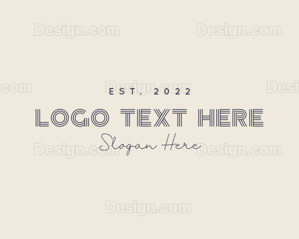 Modern Minimalist Feminine Logo