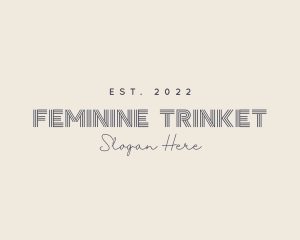 Modern Minimalist Feminine logo design